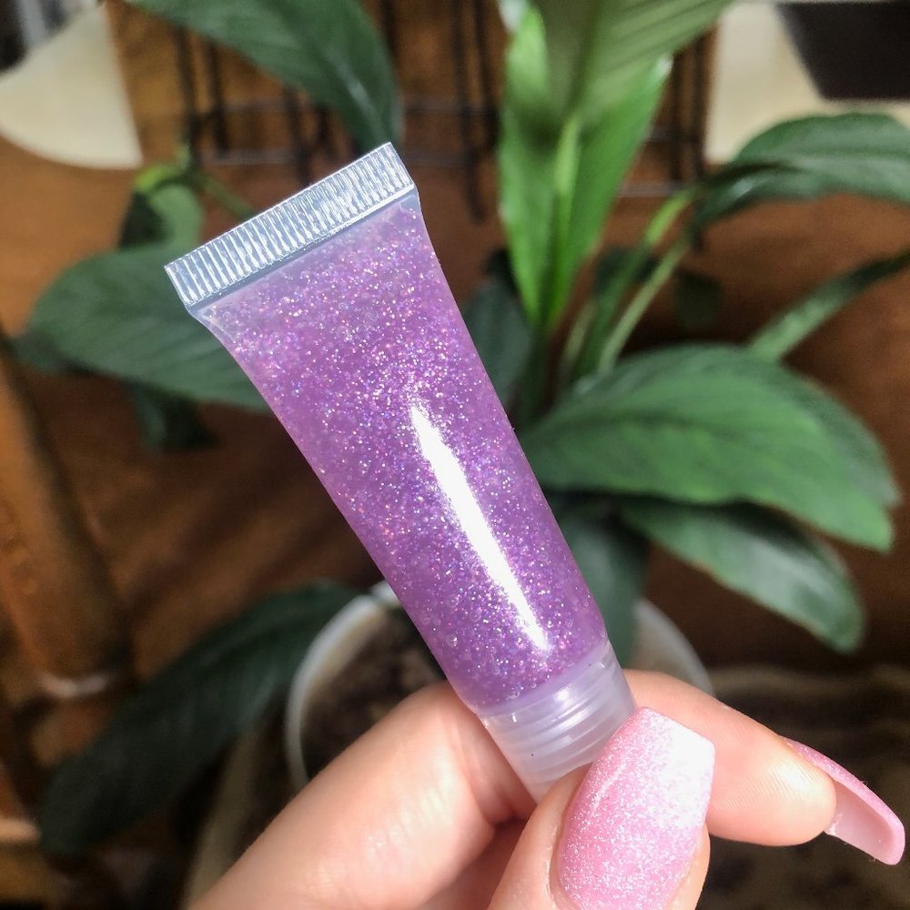 Custom Strawberry Flavored Glitter Lip Gloss